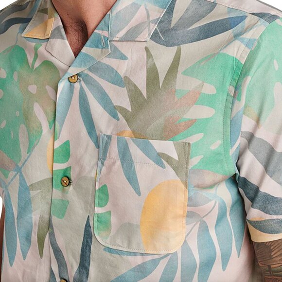 Roark Gonzo de Palmas Short Sleeve Button Down Shirt Small Colorful Cotton - Picture 4 of 14